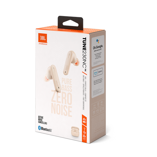 JBL Tune 230NC TWS - Sand - True wireless noise cancelling earbuds - Detailshot 10